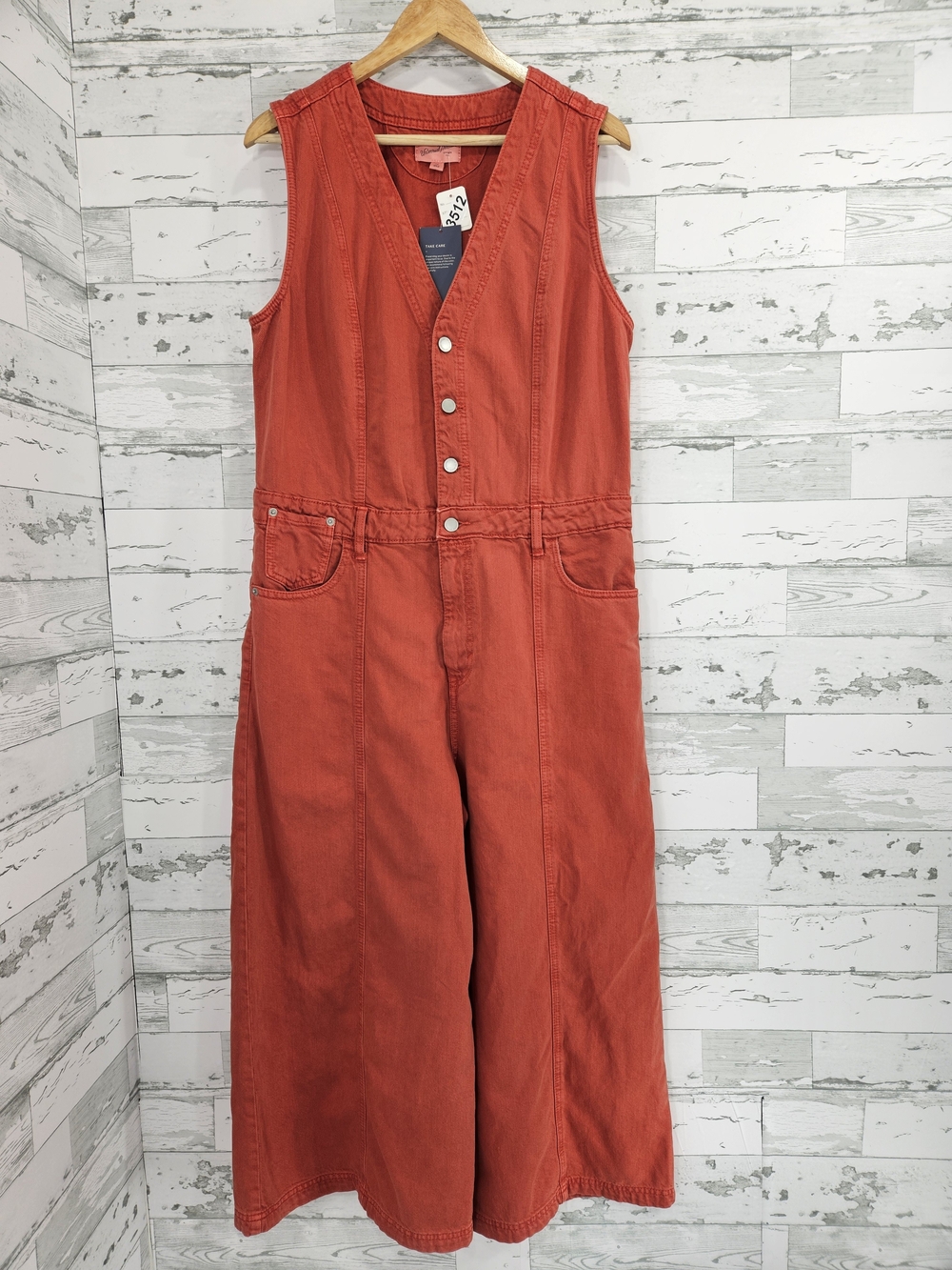 Universal Thread Women's Rust Red Sleeveless Jumpsuit